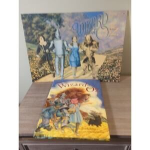 Wizard of Oz Tin Poster And L. Frank Baum Book Set